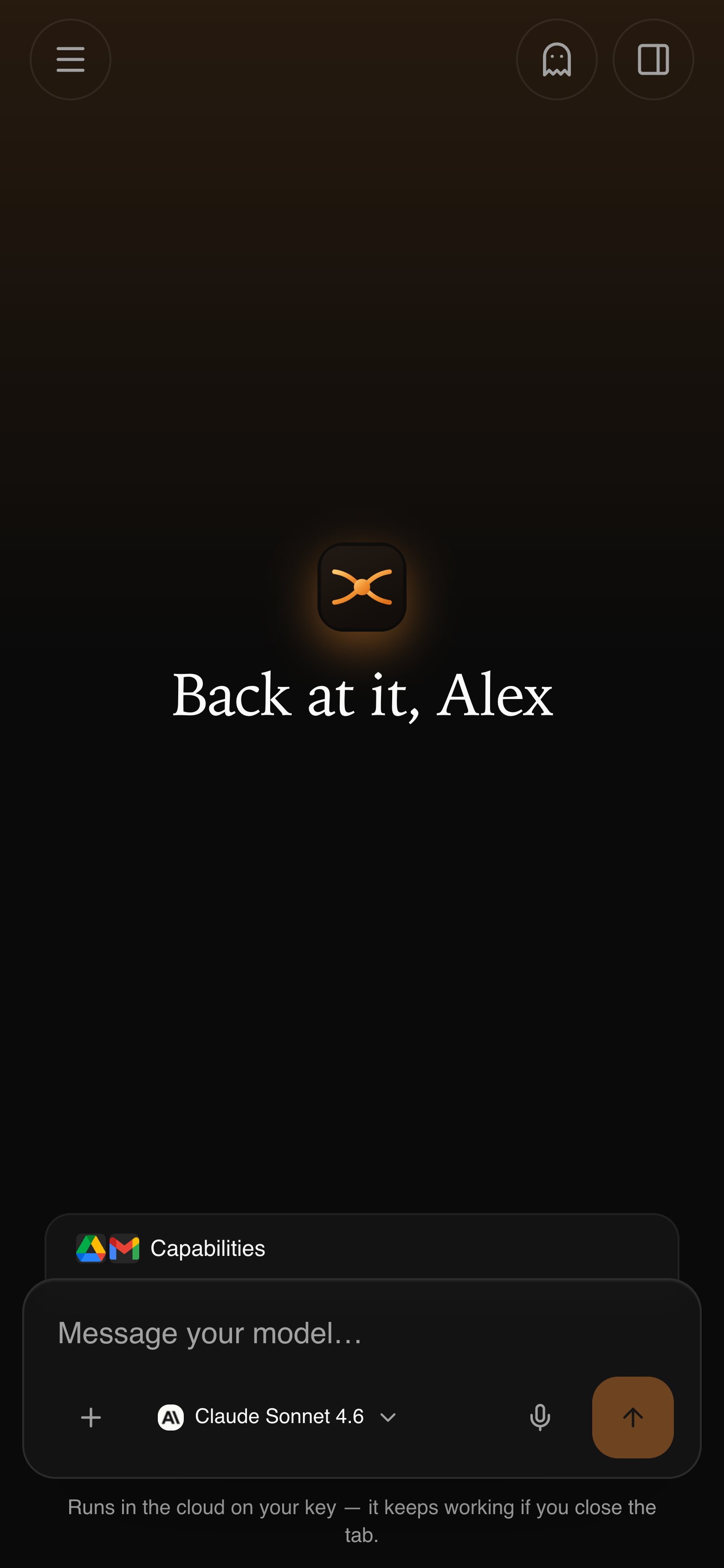 Web app on a phone
