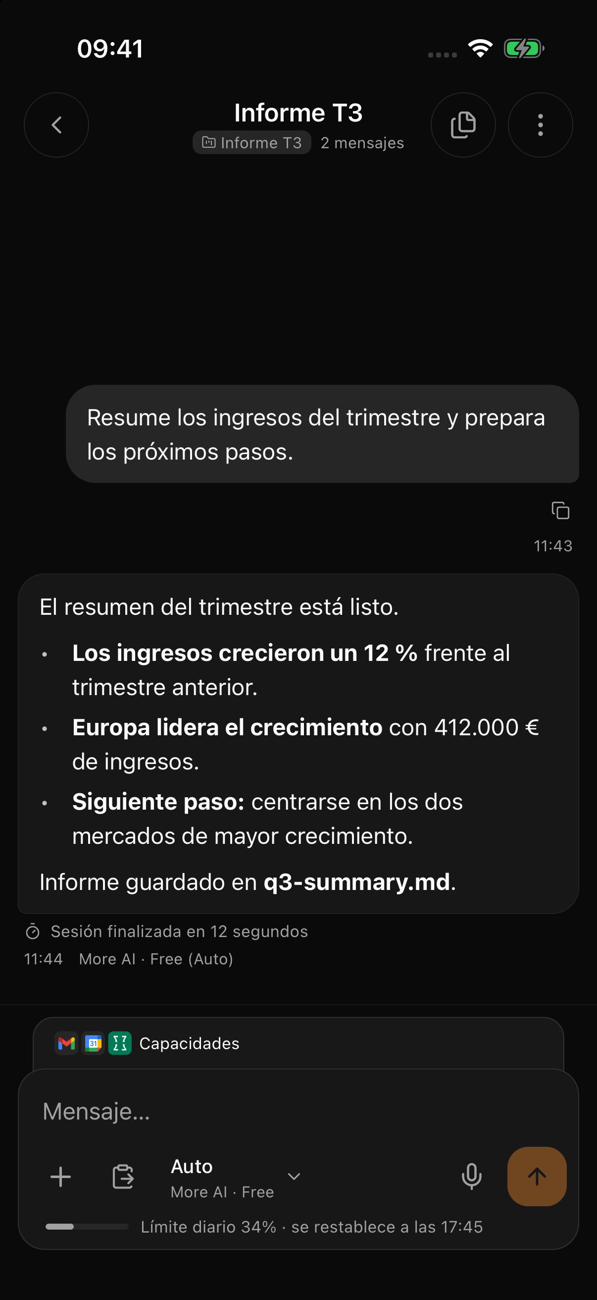 App nativa · vista previa — More AI